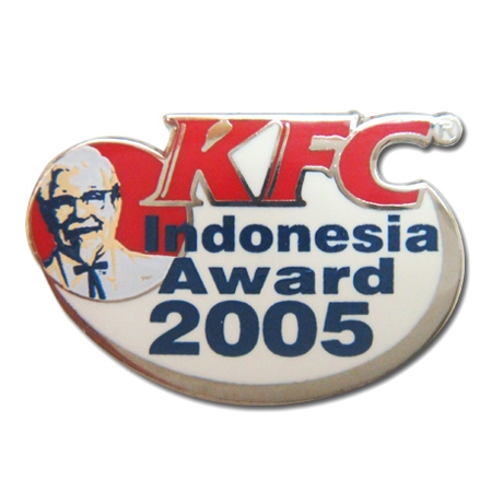 2青銅鍍鎳印刷徽章-KFC